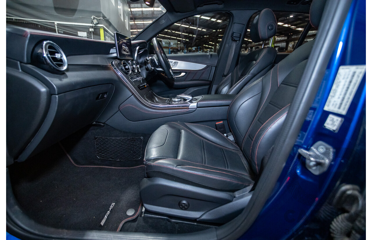 04/2019 Mercedes Benz GLC43 AMG (AWD) X253 MY19 4d Wagon Brilliant Blue Metallic Twin Turbo V6 3.0L