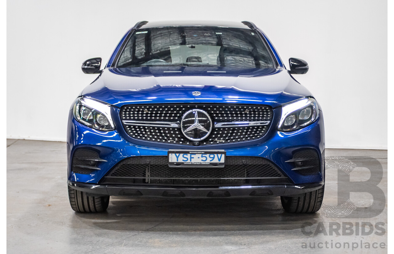 04/2019 Mercedes Benz GLC43 AMG (AWD) X253 MY19 4d Wagon Brilliant Blue Metallic Twin Turbo V6 3.0L