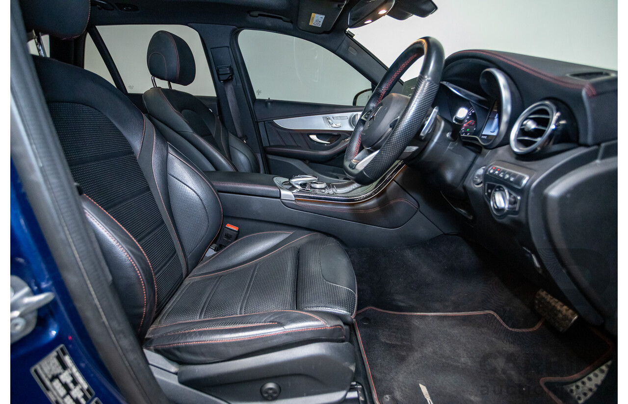 04/2019 Mercedes Benz GLC43 AMG (AWD) X253 MY19 4d Wagon Brilliant Blue Metallic Twin Turbo V6 3.0L