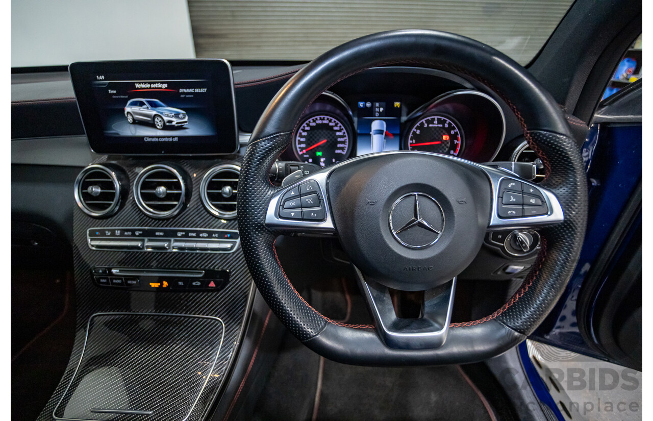 04/2019 Mercedes Benz GLC43 AMG (AWD) X253 MY19 4d Wagon Brilliant Blue Metallic Twin Turbo V6 3.0L