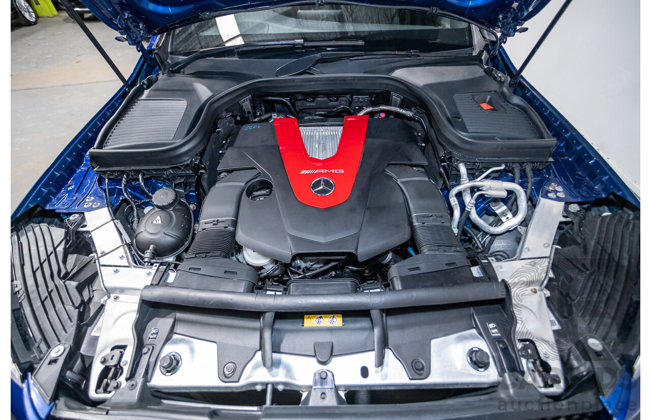 04/2019 Mercedes Benz GLC43 AMG (AWD) X253 MY19 4d Wagon Brilliant Blue Metallic Twin Turbo V6 3.0L