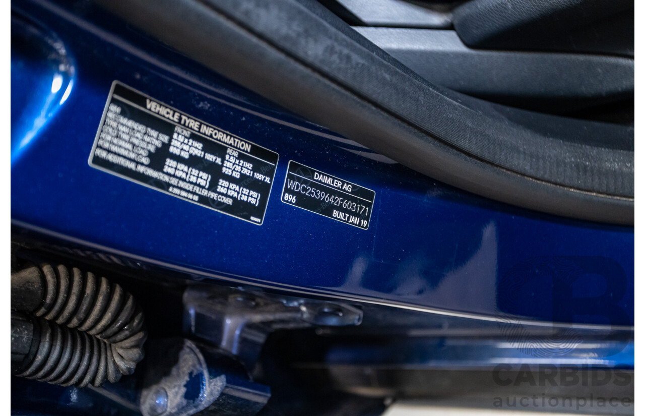 04/2019 Mercedes Benz GLC43 AMG (AWD) X253 MY19 4d Wagon Brilliant Blue Metallic Twin Turbo V6 3.0L