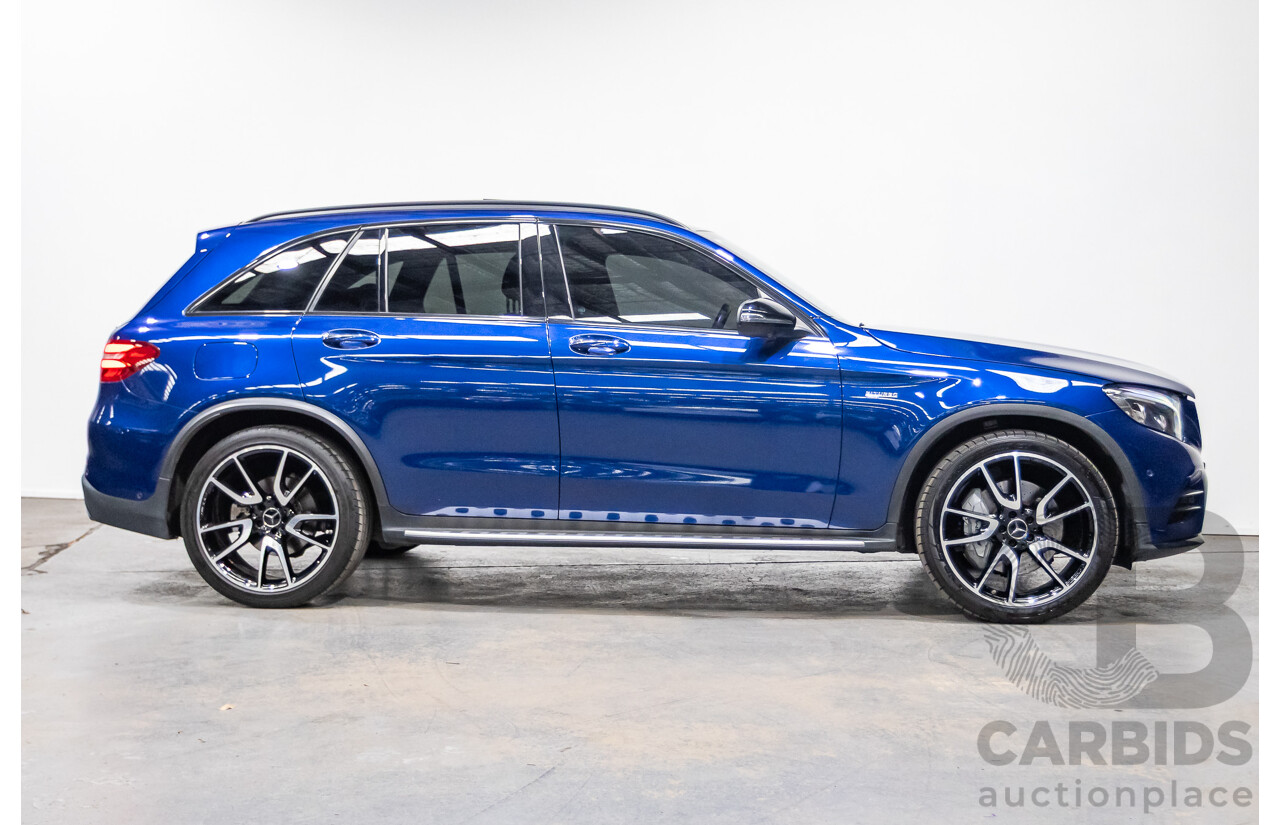04/2019 Mercedes Benz GLC43 AMG (AWD) X253 MY19 4d Wagon Brilliant Blue Metallic Twin Turbo V6 3.0L