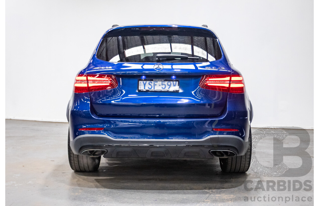 04/2019 Mercedes Benz GLC43 AMG (AWD) X253 MY19 4d Wagon Brilliant Blue Metallic Twin Turbo V6 3.0L