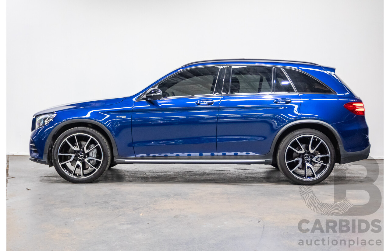 04/2019 Mercedes Benz GLC43 AMG (AWD) X253 MY19 4d Wagon Brilliant Blue Metallic Twin Turbo V6 3.0L