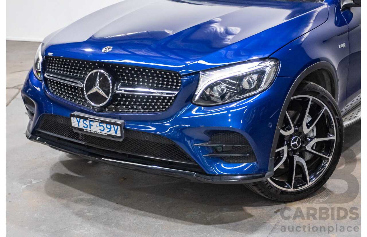 04/2019 Mercedes Benz GLC43 AMG (AWD) X253 MY19 4d Wagon Brilliant Blue Metallic Twin Turbo V6 3.0L