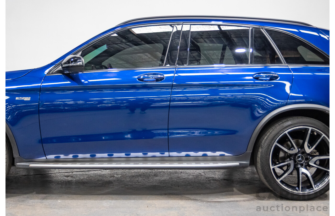 04/2019 Mercedes Benz GLC43 AMG (AWD) X253 MY19 4d Wagon Brilliant Blue Metallic Twin Turbo V6 3.0L