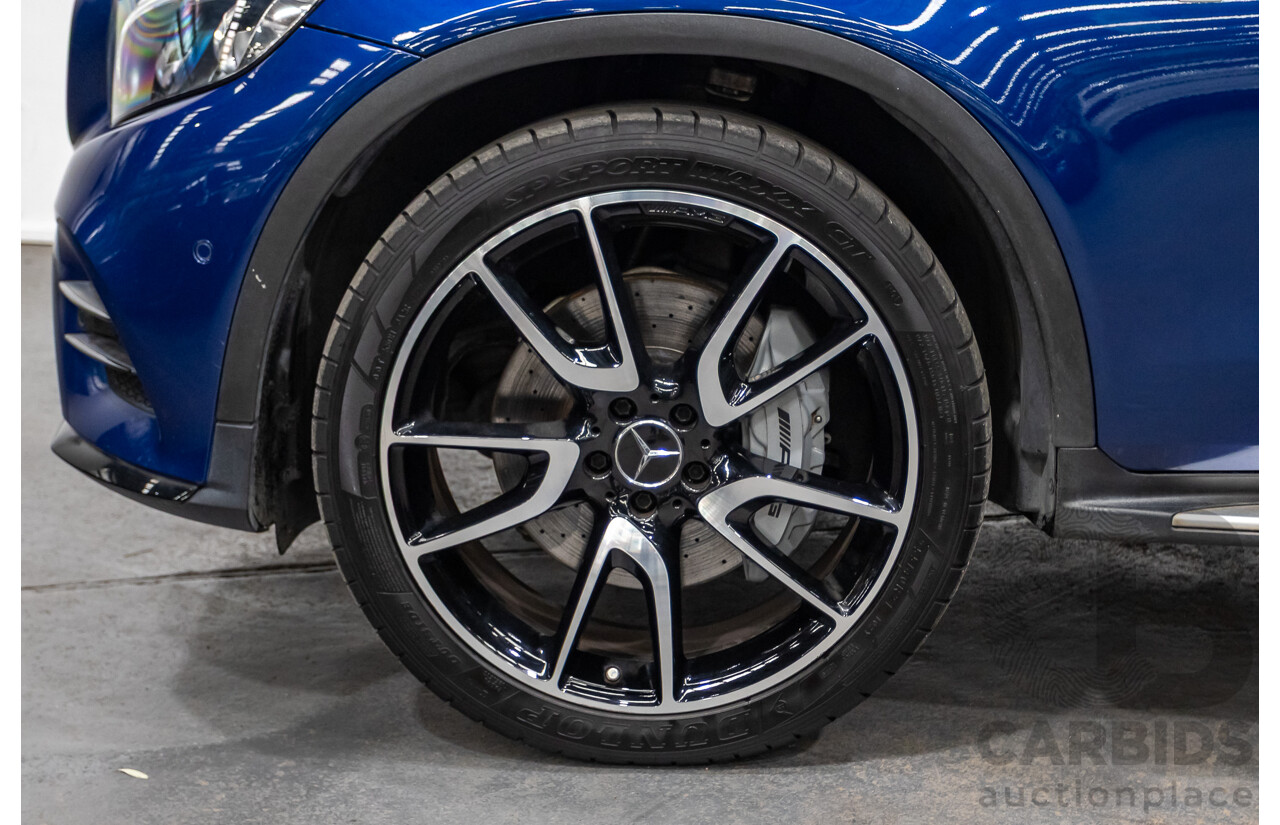 04/2019 Mercedes Benz GLC43 AMG (AWD) X253 MY19 4d Wagon Brilliant Blue Metallic Twin Turbo V6 3.0L