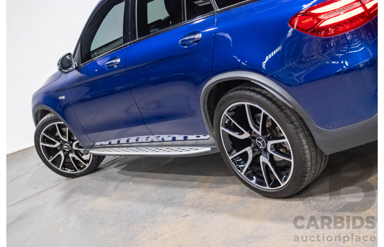 04/2019 Mercedes Benz GLC43 AMG (AWD) X253 MY19 4d Wagon Brilliant Blue Metallic Twin Turbo V6 3.0L