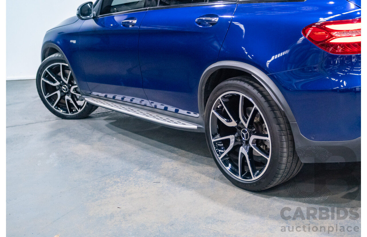 04/2019 Mercedes Benz GLC43 AMG (AWD) X253 MY19 4d Wagon Brilliant Blue Metallic Twin Turbo V6 3.0L