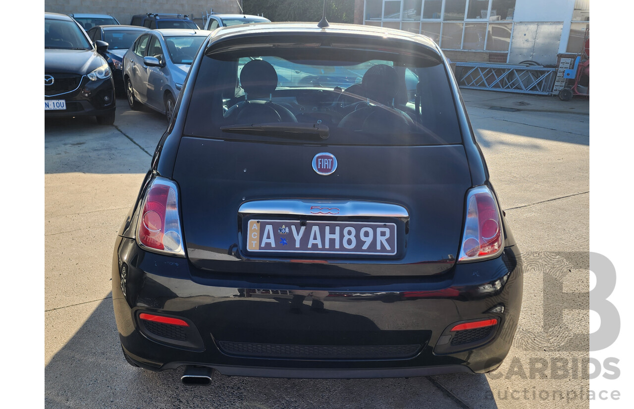 11/2013 Fiat 500 Sport MY13 3d Hatchback Black 1.4L