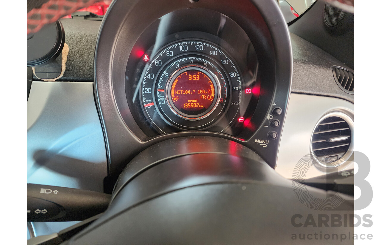 11/2013 Fiat 500 Sport MY13 3d Hatchback Black 1.4L