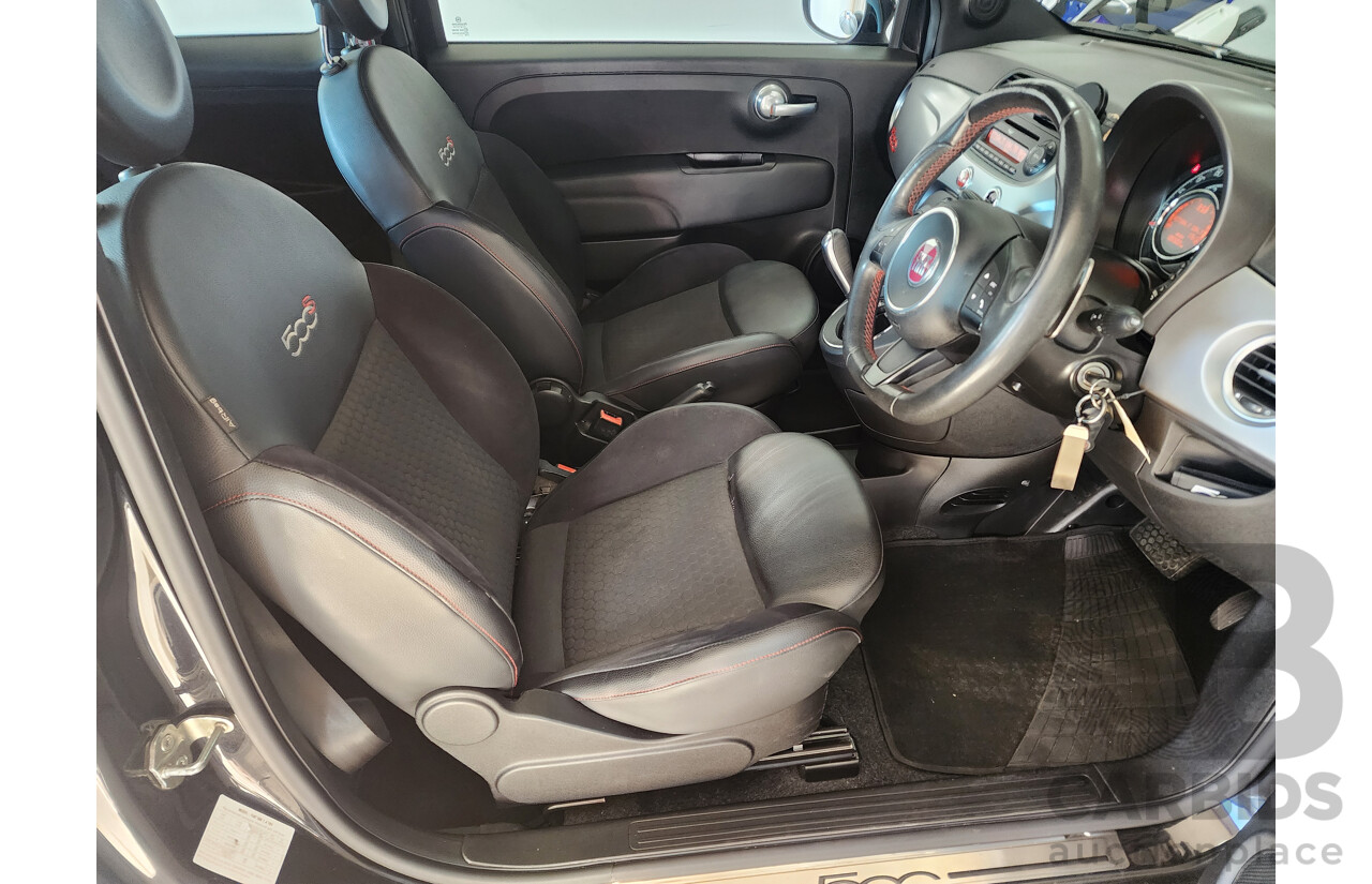 11/2013 Fiat 500 Sport MY13 3d Hatchback Black 1.4L