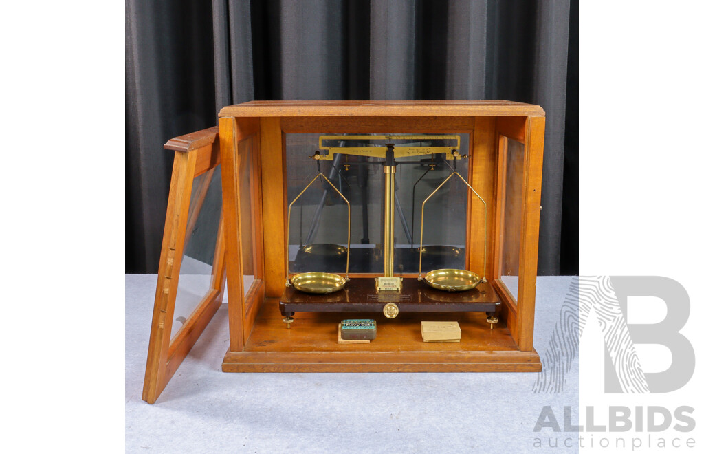 Set of Vintage Scientific Scales by Griffin & George Limited