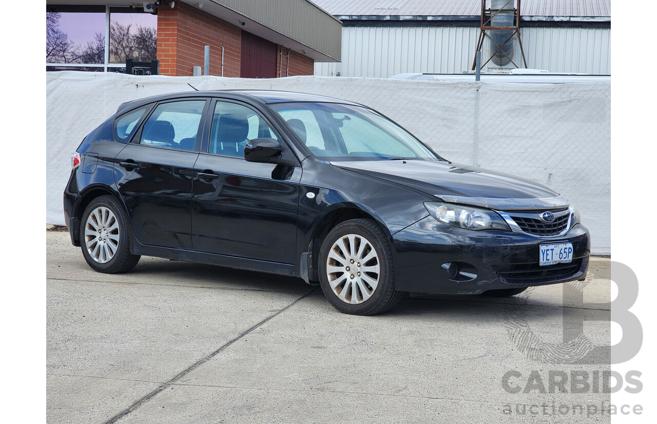 2/2009 Subaru Impreza R (awd) MY09 5d Hatchback Black 2.0L