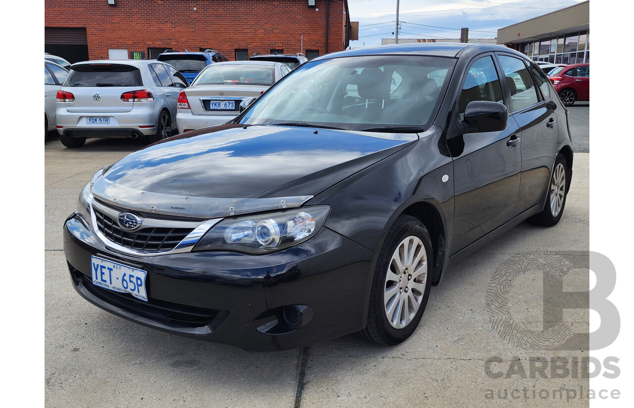 2/2009 Subaru Impreza R (awd) MY09 5d Hatchback Black 2.0L