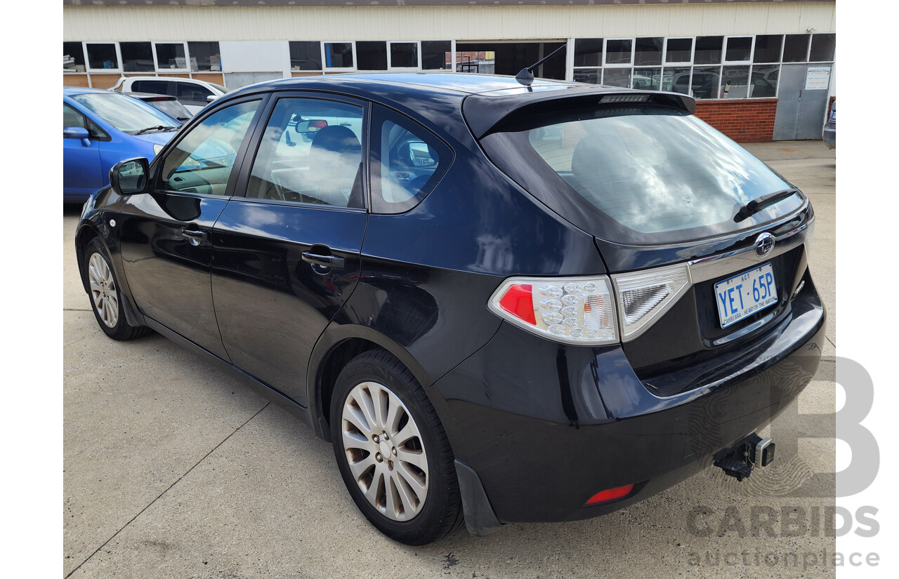 2/2009 Subaru Impreza R (awd) MY09 5d Hatchback Black 2.0L