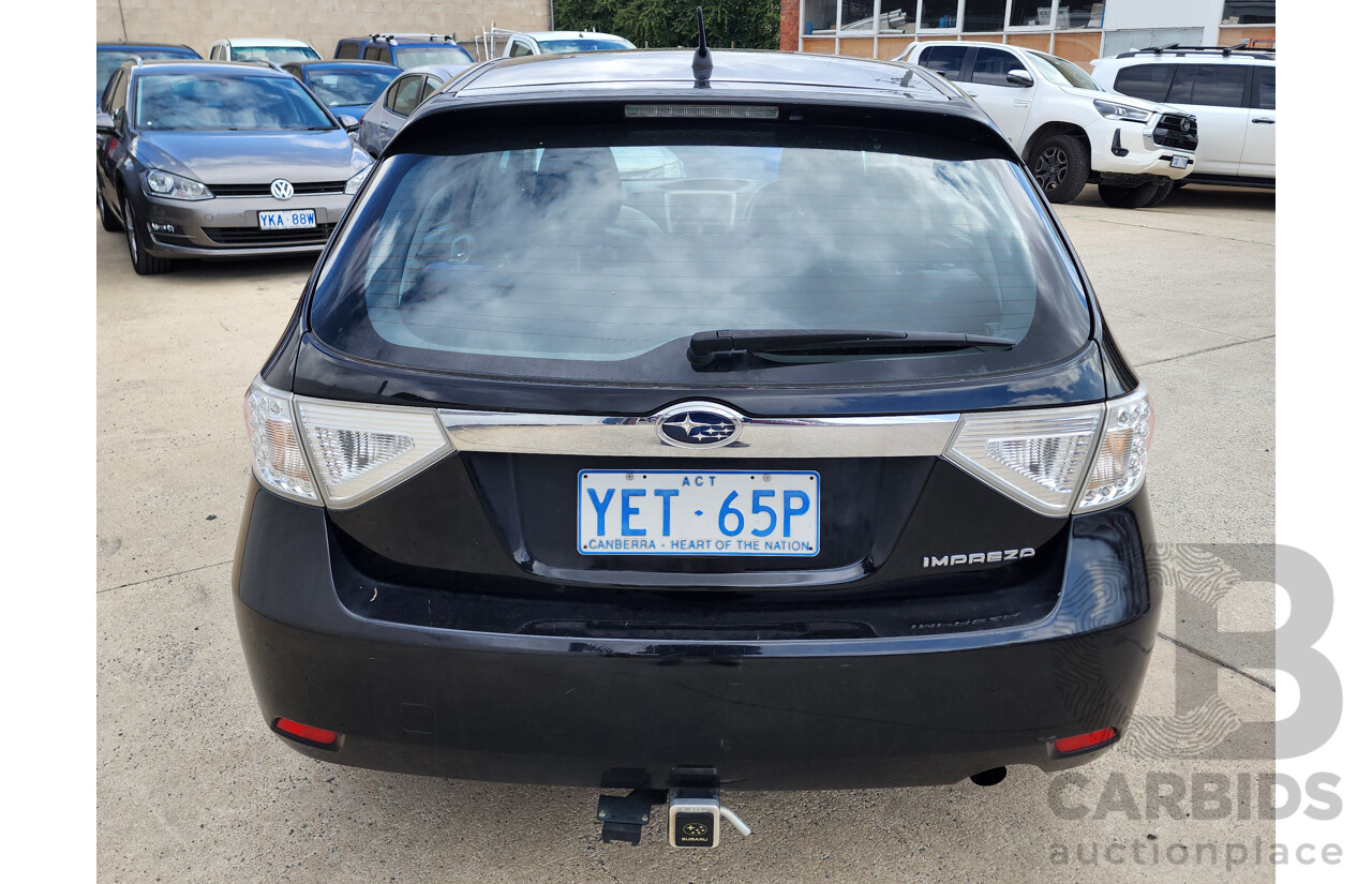 2/2009 Subaru Impreza R (awd) MY09 5d Hatchback Black 2.0L