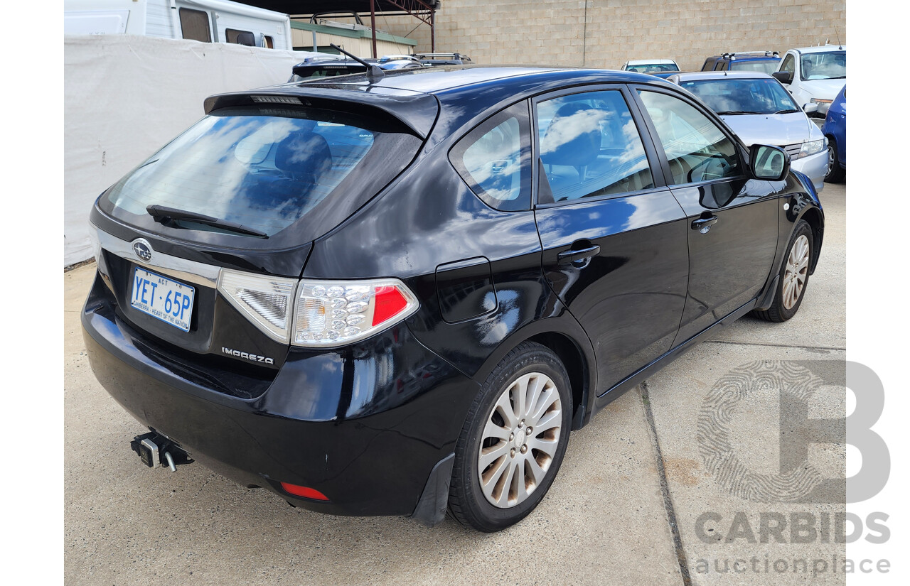 2/2009 Subaru Impreza R (awd) MY09 5d Hatchback Black 2.0L