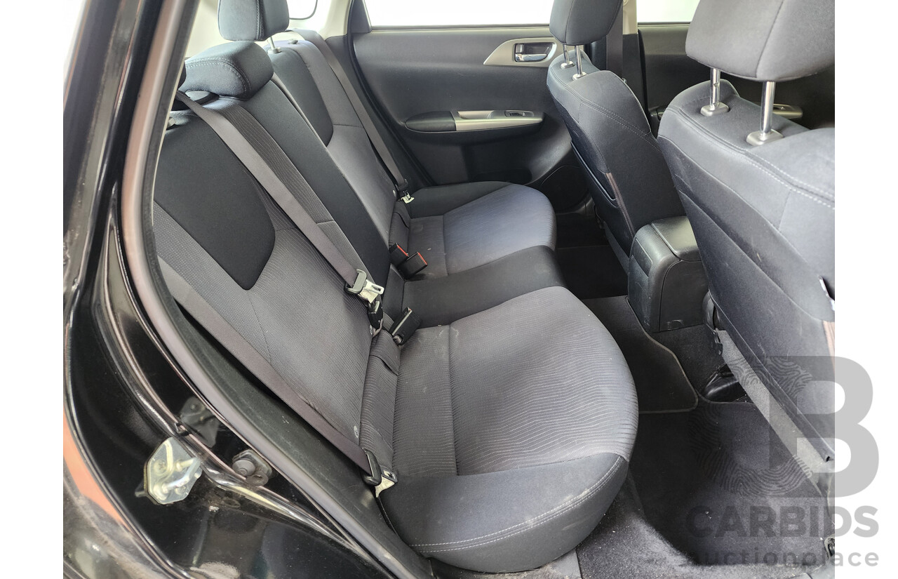 2/2009 Subaru Impreza R (awd) MY09 5d Hatchback Black 2.0L