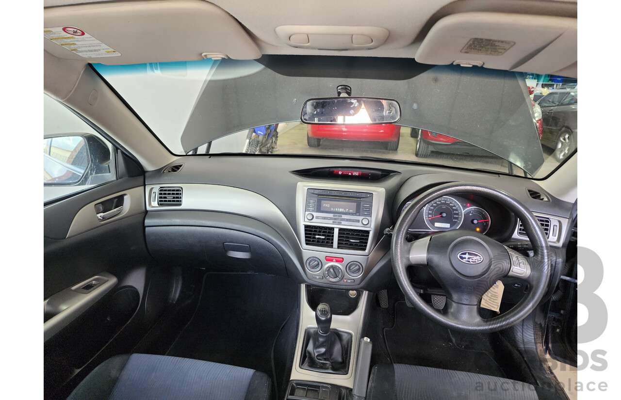 2/2009 Subaru Impreza R (awd) MY09 5d Hatchback Black 2.0L