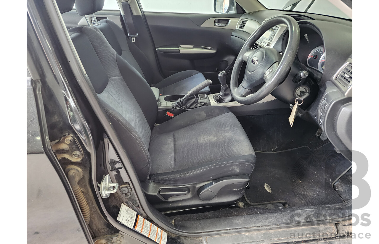 2/2009 Subaru Impreza R (awd) MY09 5d Hatchback Black 2.0L