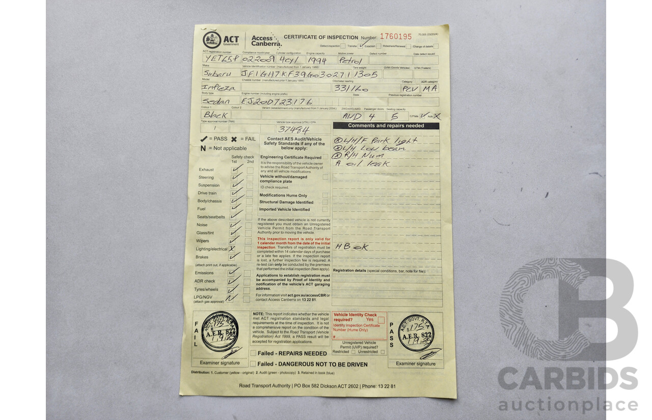 2/2009 Subaru Impreza R (awd) MY09 5d Hatchback Black 2.0L