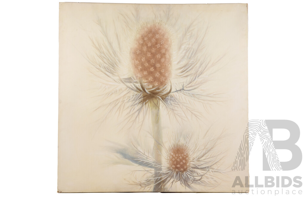 Artist Unknown, (20th Century), Thistle Flower, Contemporary Canvas Print, 90 x 90 cm