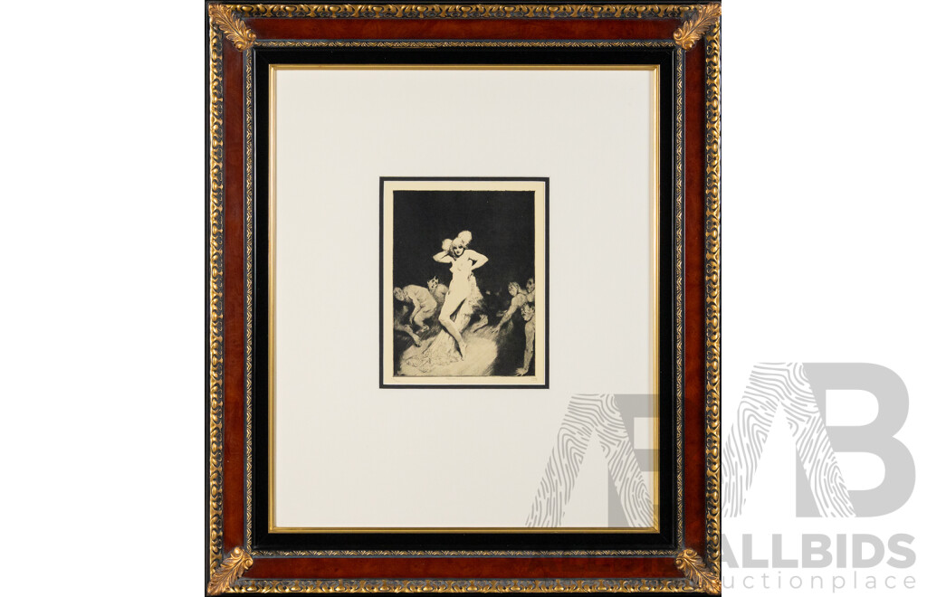 Norman Lindsay, (19/20th Centuries, Australian, 1879-1969), Femininity, Quality Reproduction Limited Edition Print of the Original Etching, 78 x 68 cm (frame)