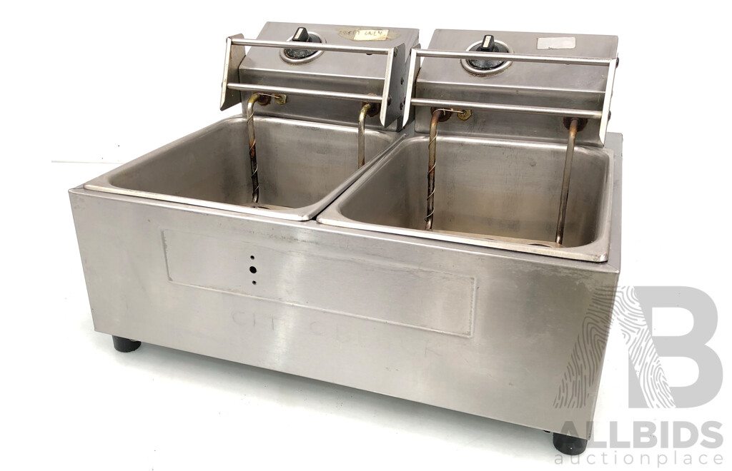 Woodson Dual Bay Electric Deep Fryer