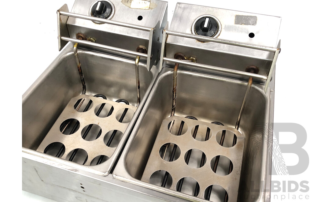 Woodson Dual Bay Electric Deep Fryer