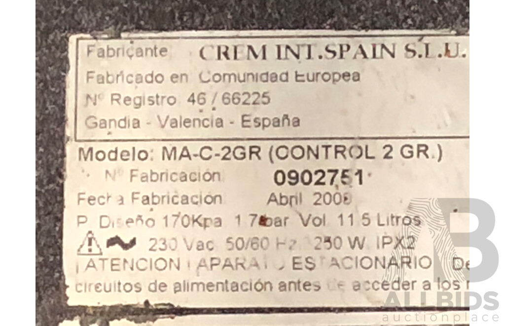 Expobar Two Group Head Coffee Machine