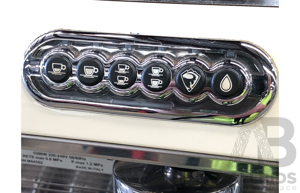 San Remo Two Group Head Coffee Machine and Stainless Steel Trolley