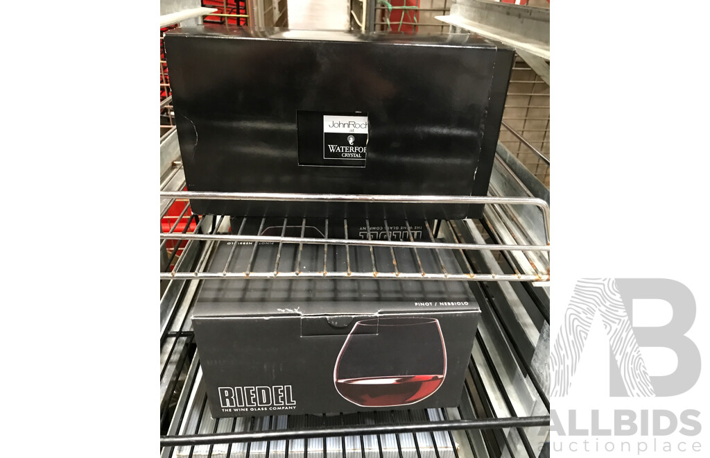 Stainless Steel Catering Trolleys/Racks and 2 Tier Trolley with Assorted Food Service Ware and Equipment