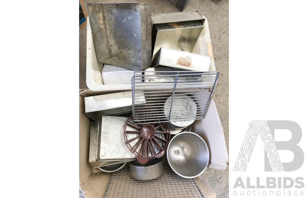 Assorted Baking Pans, Trays, and Other Equipment