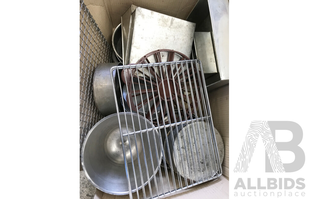 Assorted Baking Pans, Trays, and Other Equipment