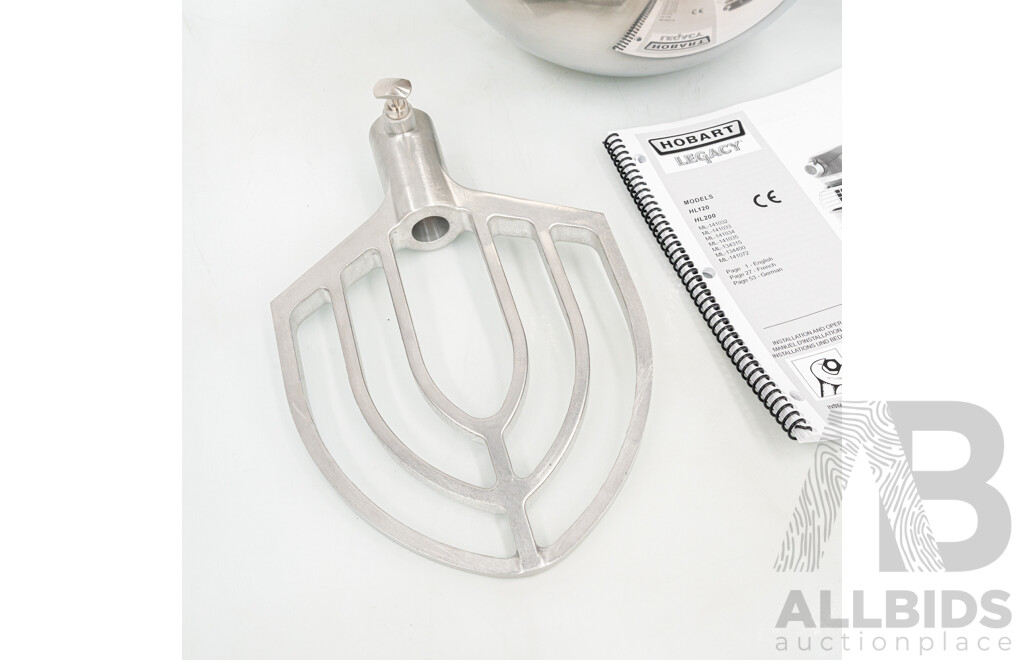 Hobart HL200-7STDA Legacy 20 Quart Planetary Mixer - New - RRP $13,500.00