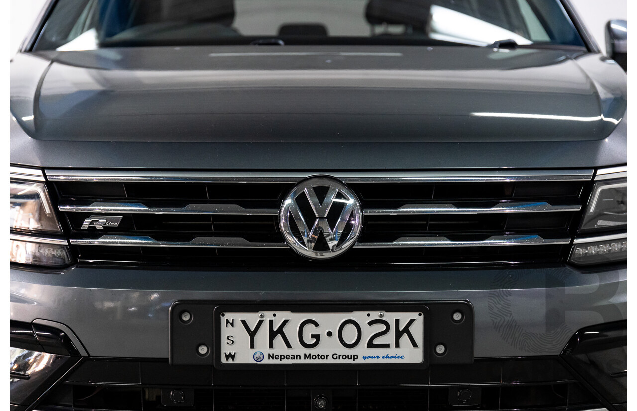 02/2020 Volkswagen Tiguan Highline Allspace R-Line Package 162 TSI (AWD) 5NA MY20 4d Wagon Platinum Grey Metallic Turbo 2.0L - 7 Seater