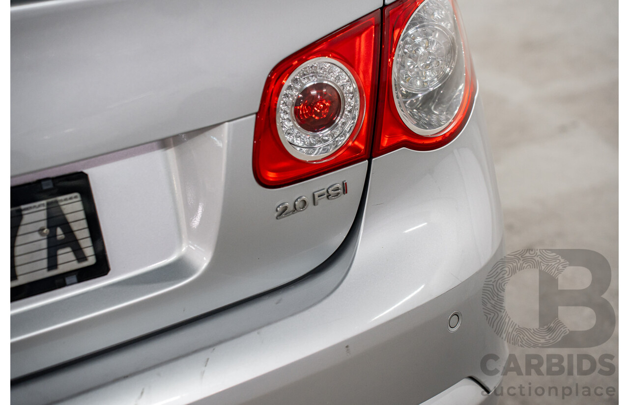 6/2007 Volkswagen Jetta 2.0 Turbo FSI 1KM 4d Sedan Reflex Silver Turbo 2.0L