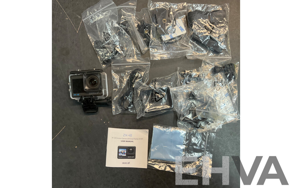 ZERO-X ZX-40 4K UHD Action Camera - Lot 1619770 | EHVA