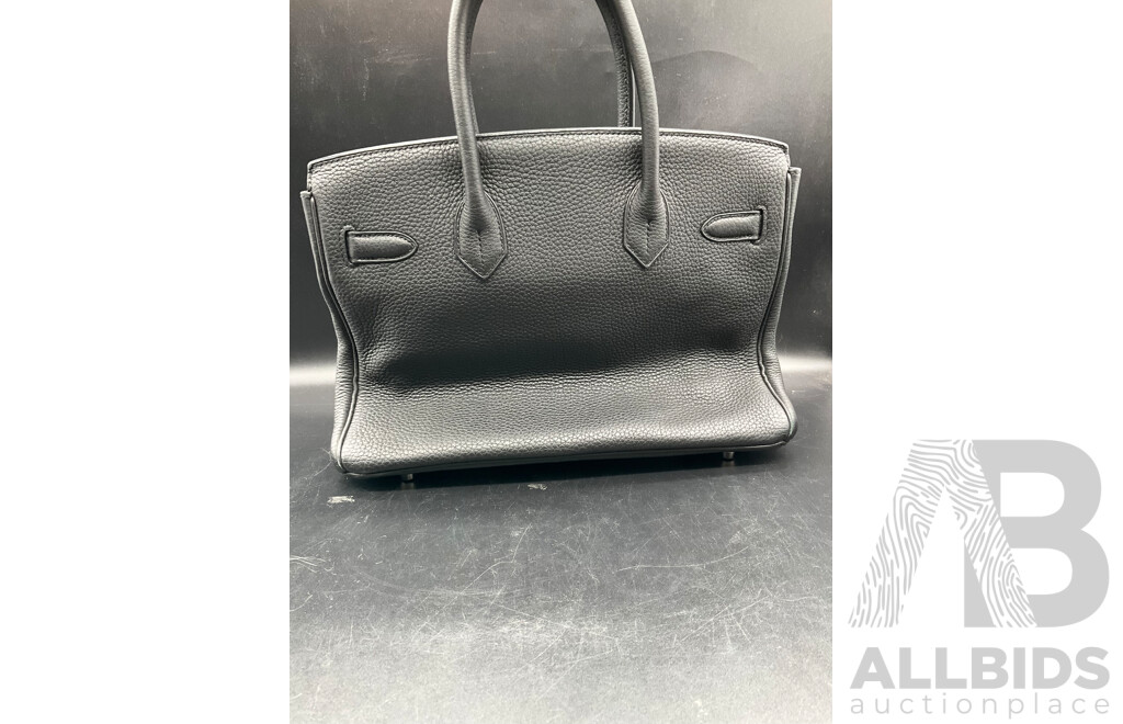 Black Handbag and Blue Cardholder