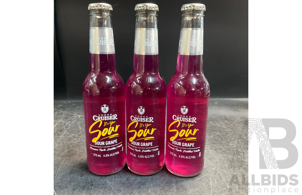 GEE-UP Vodka Mixed Pack Bottle 275mL 10pk & Cruiser Sour Grape Vodka Drinks X3 & Jack Daniel's Whisky with Cola X2