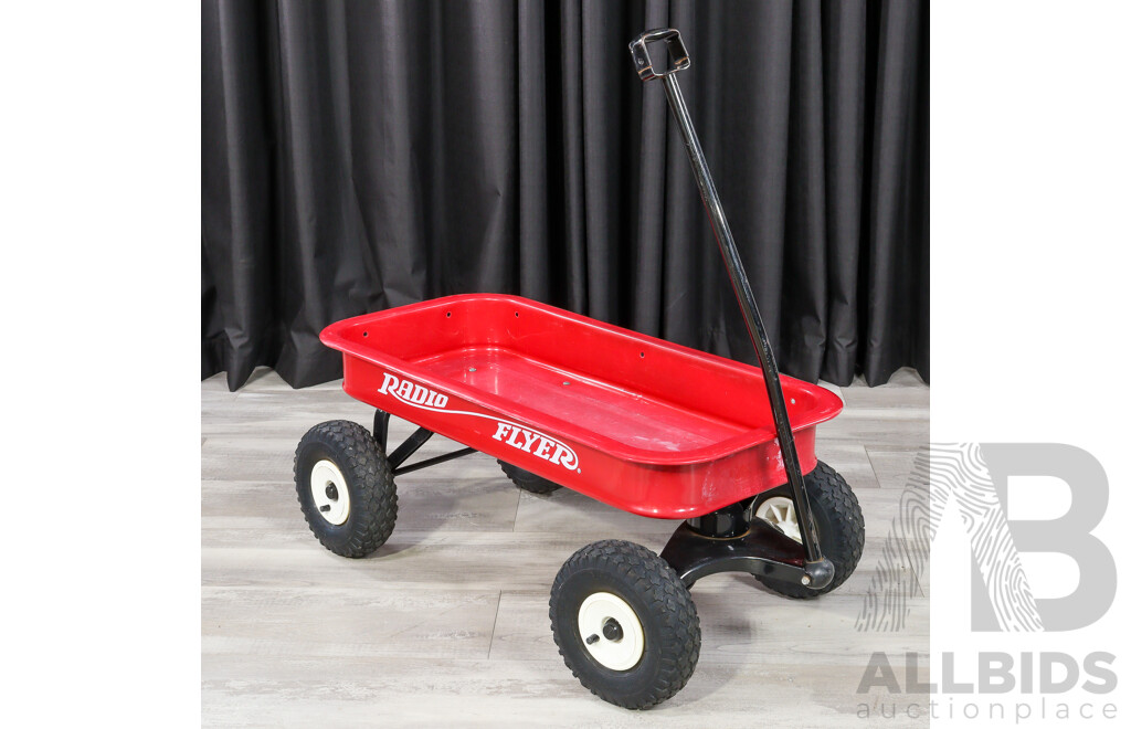 Metal Radio Flyer Pull Cart