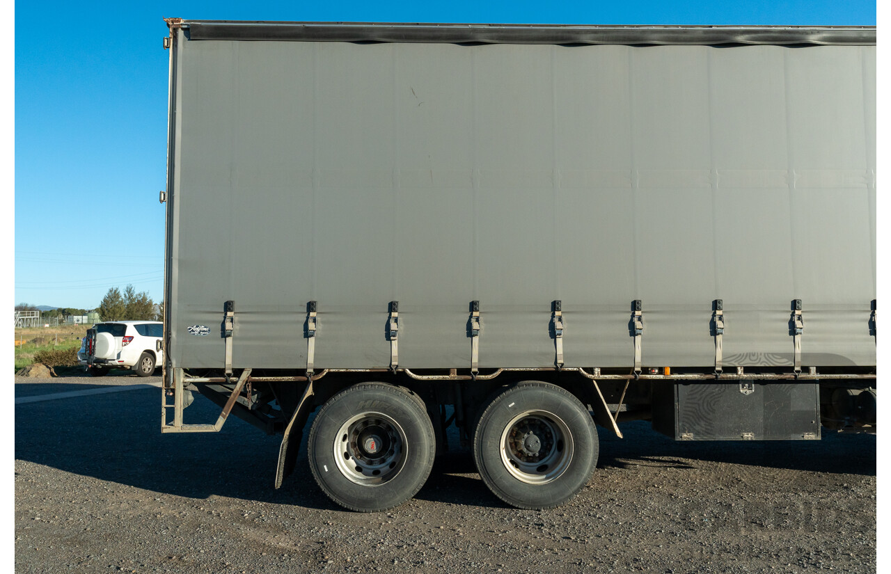 02/2008, Hino Ad Trans 500 Series, GH 1727, 12 Pallet, Curtainsider Canopy Truck with 750KG Taillift & Passed RMS HVIS Roadworthy