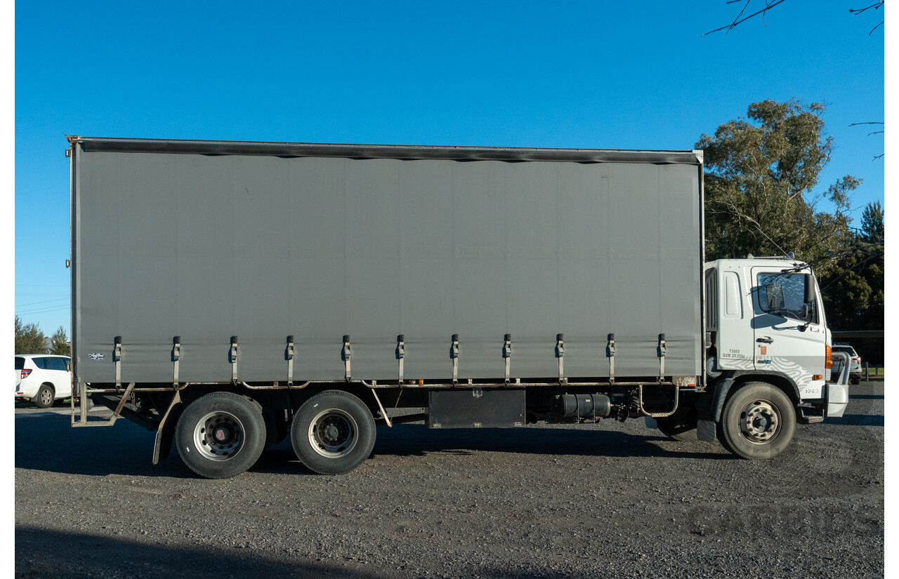 02/2008, Hino Ad Trans 500 Series, GH 1727, 12 Pallet, Curtainsider Canopy Truck with 750KG Taillift & Passed RMS HVIS Roadworthy