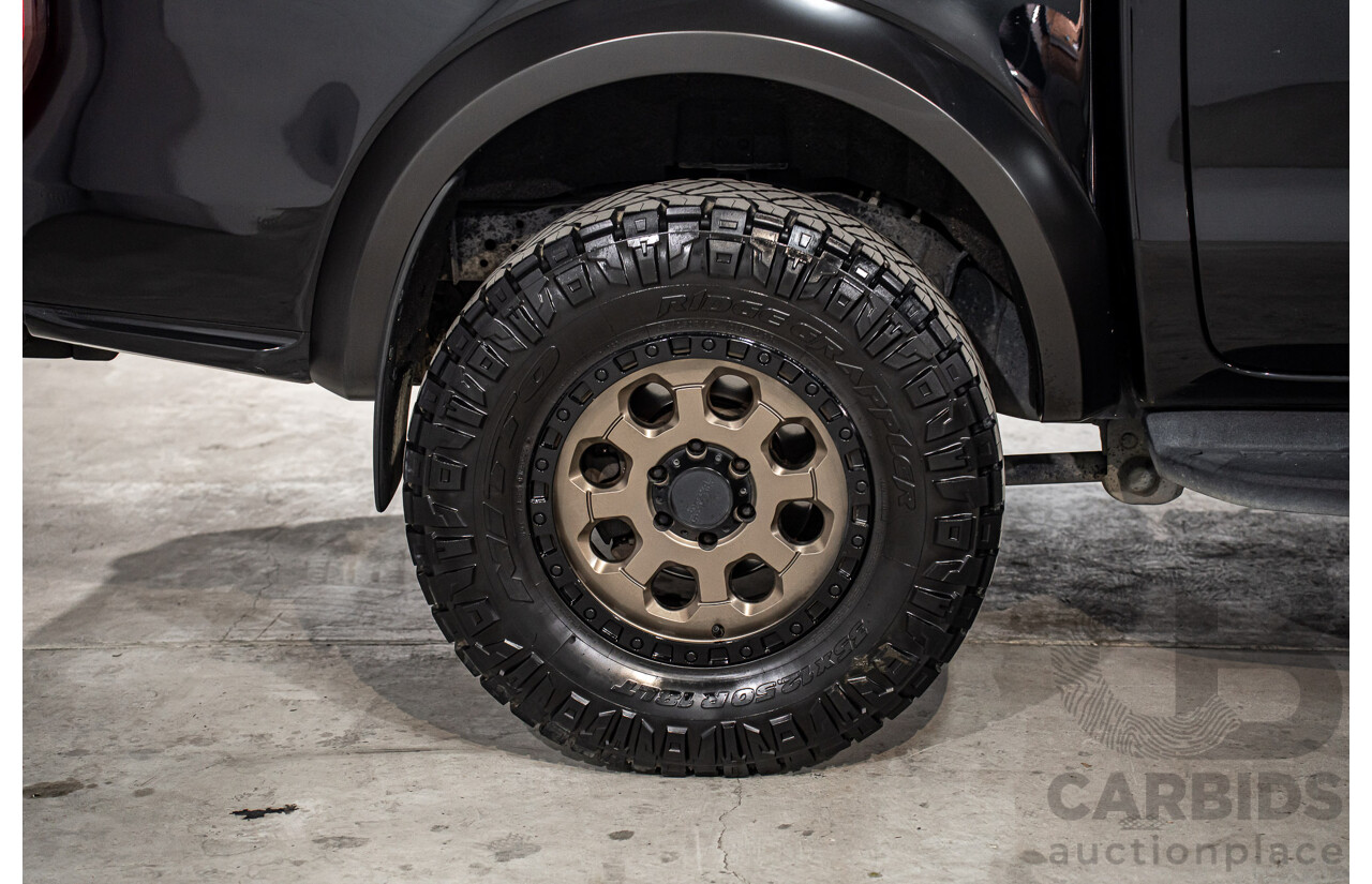 10/2019 Ford Ranger Raptor 2.0 (4x4) PX MKIII MY19.75 Double Cab P/Up Shadow Black Twin Turbo Diesel 2.0L