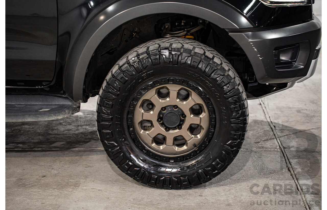 10/2019 Ford Ranger Raptor 2.0 (4x4) PX MKIII MY19.75 Double Cab P/Up Shadow Black Twin Turbo Diesel 2.0L