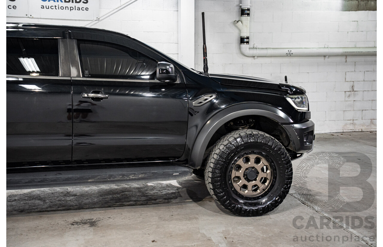 10/2019 Ford Ranger Raptor 2.0 (4x4) PX MKIII MY19.75 Double Cab P/Up Shadow Black Twin Turbo Diesel 2.0L