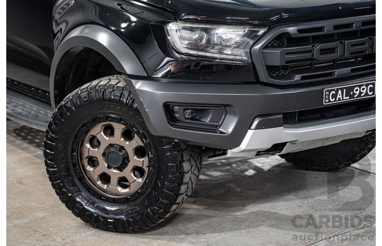 10/2019 Ford Ranger Raptor 2.0 (4x4) PX MKIII MY19.75 Double Cab P/Up Shadow Black Twin Turbo Diesel 2.0L