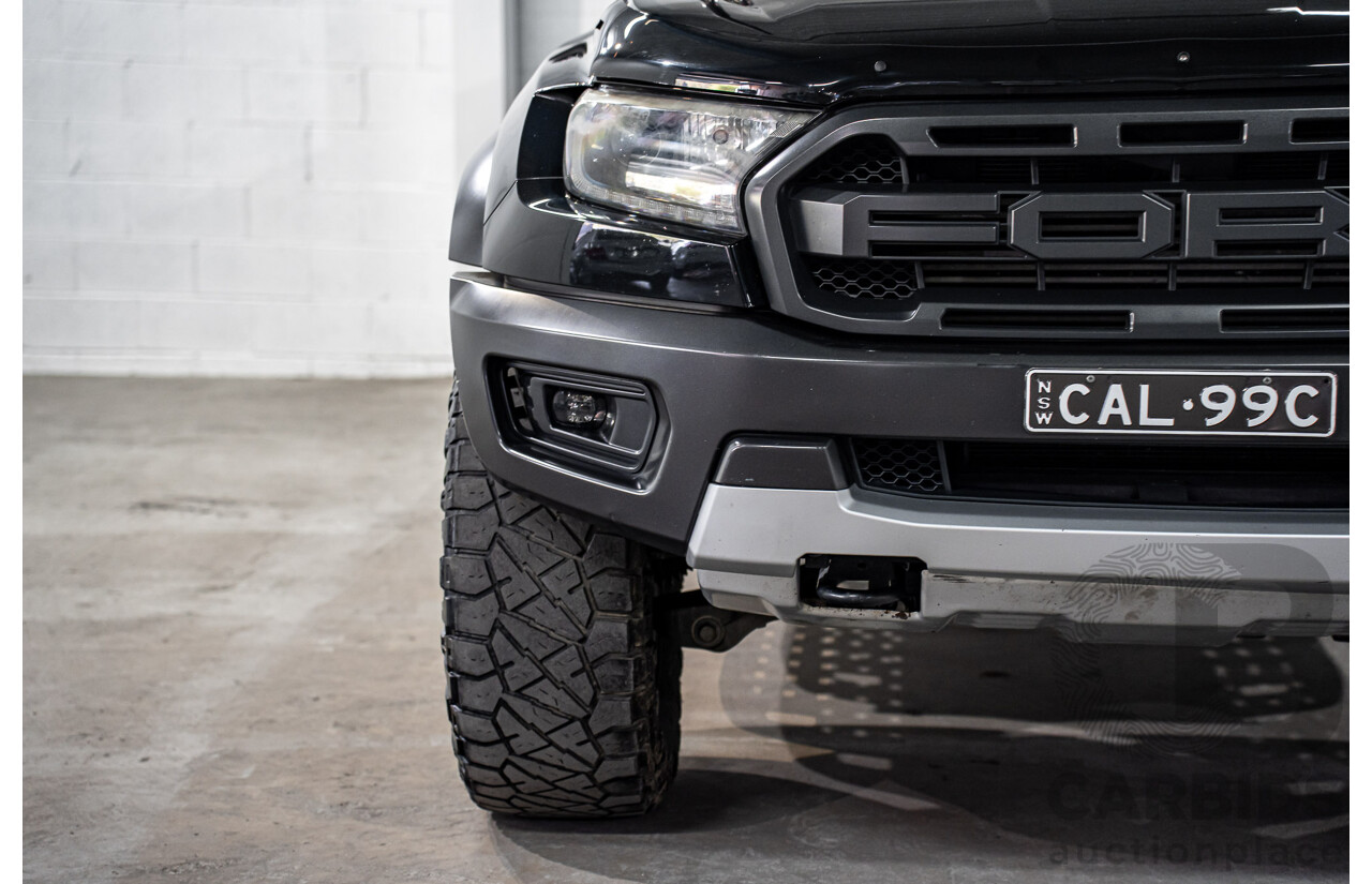 10/2019 Ford Ranger Raptor 2.0 (4x4) PX MKIII MY19.75 Double Cab P/Up Shadow Black Twin Turbo Diesel 2.0L